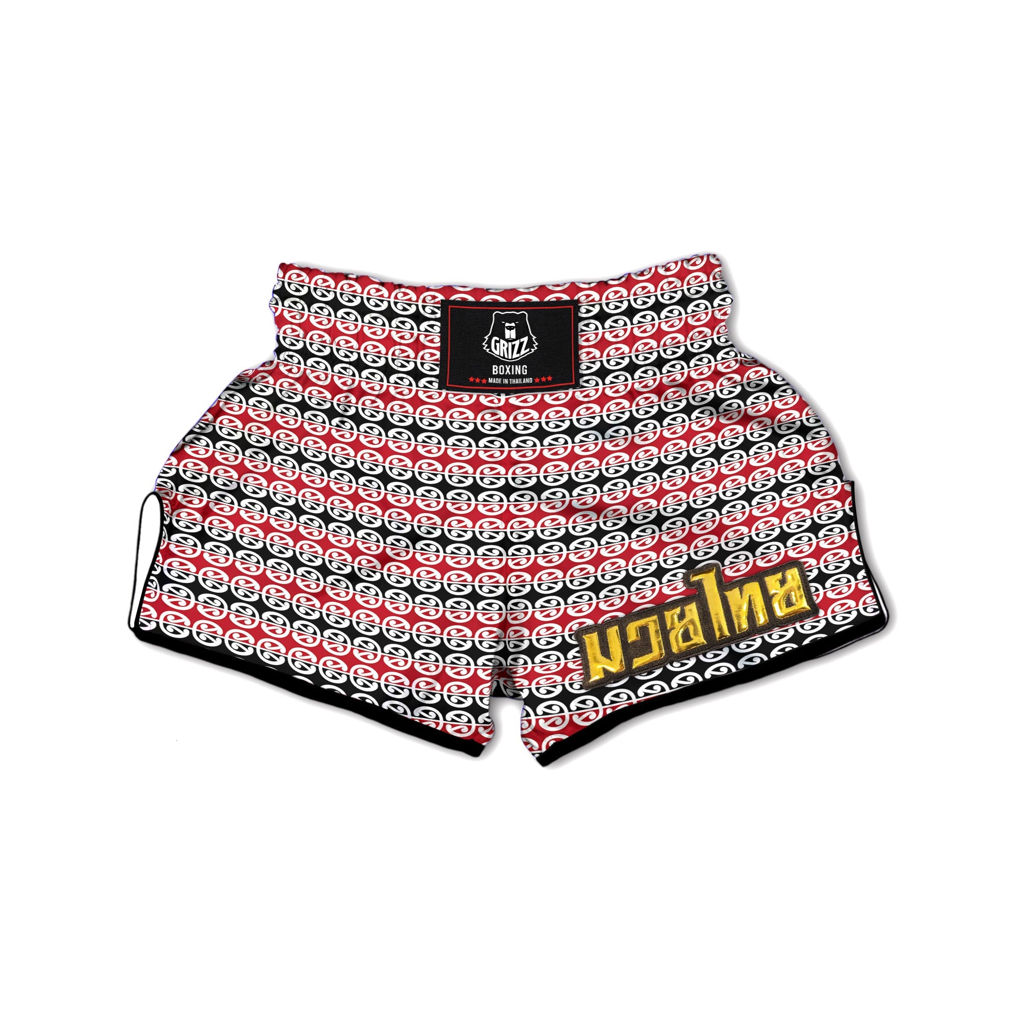 Tribal Maori Print Muay Thai Boxing Shorts