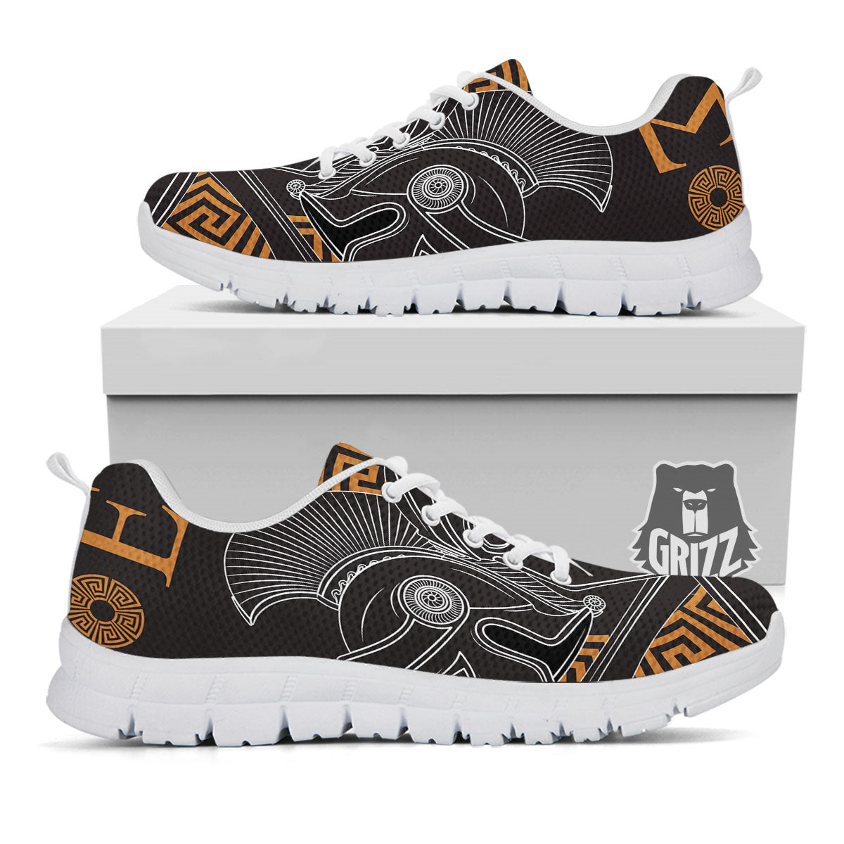 Labe Spartan Molon Print White Sneaker-grizzshop