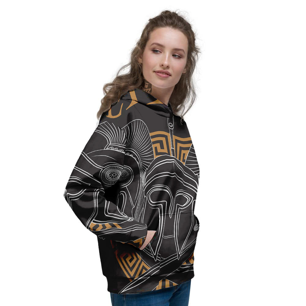 Labe Spartan Molon Print Women's Hoodie-grizzshop