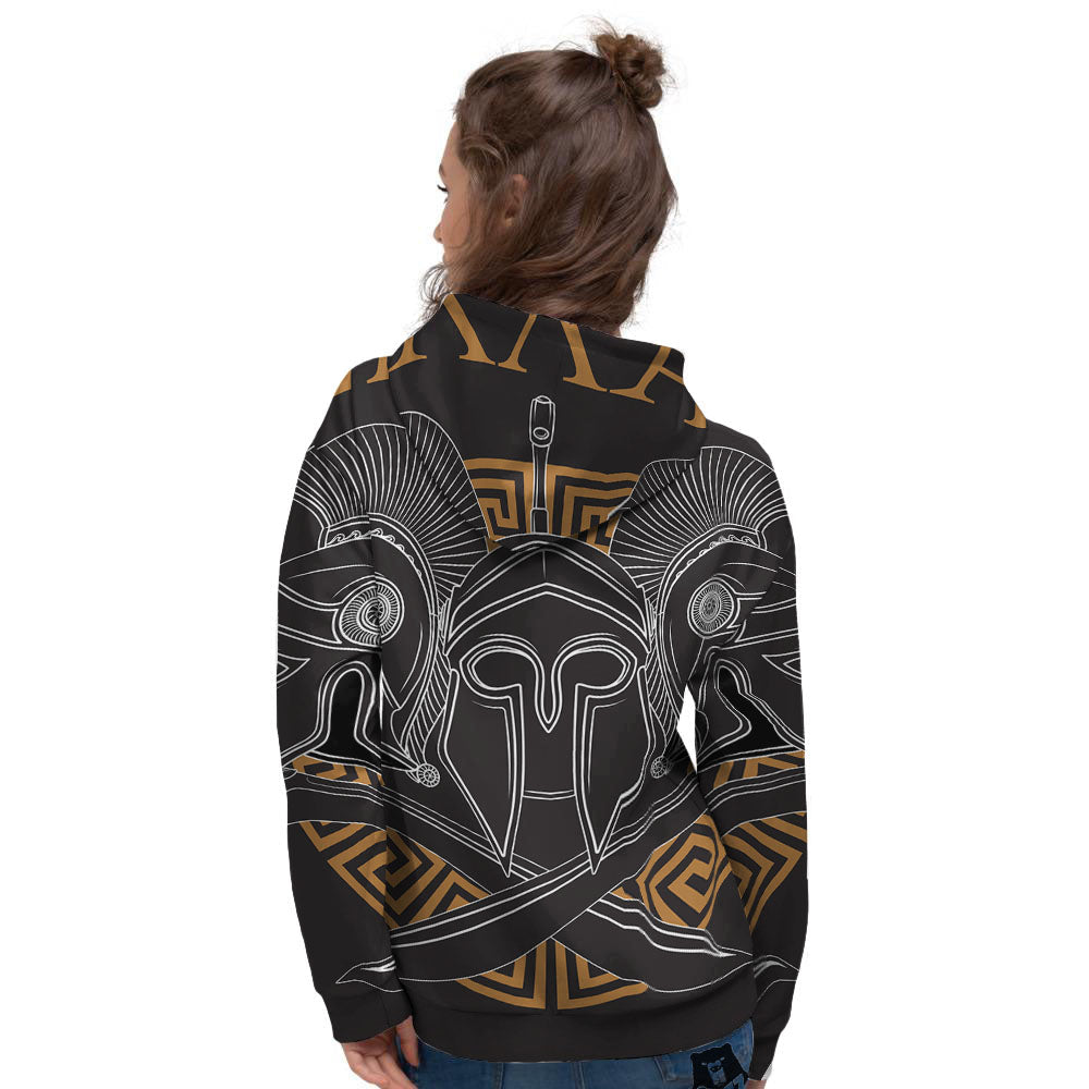 Labe Spartan Molon Print Women's Hoodie-grizzshop