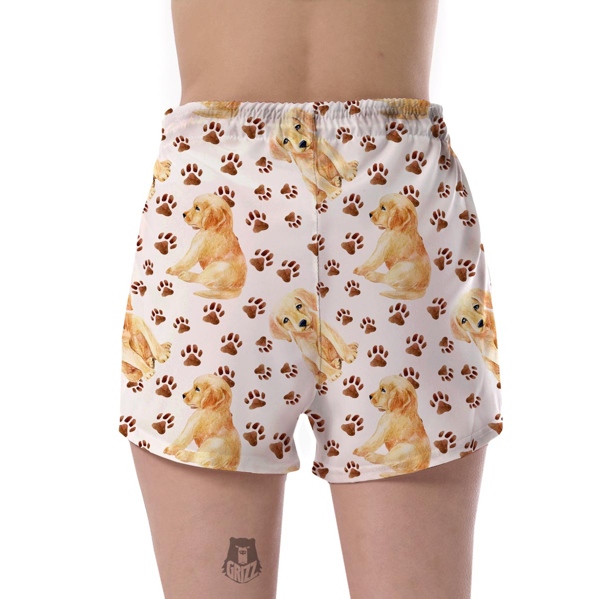 Labrador Dog Print Pattern Women's Shorts-grizzshop