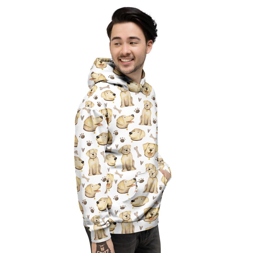 Labrador Retriever Happy Print Pattern Men's Hoodie-grizzshop