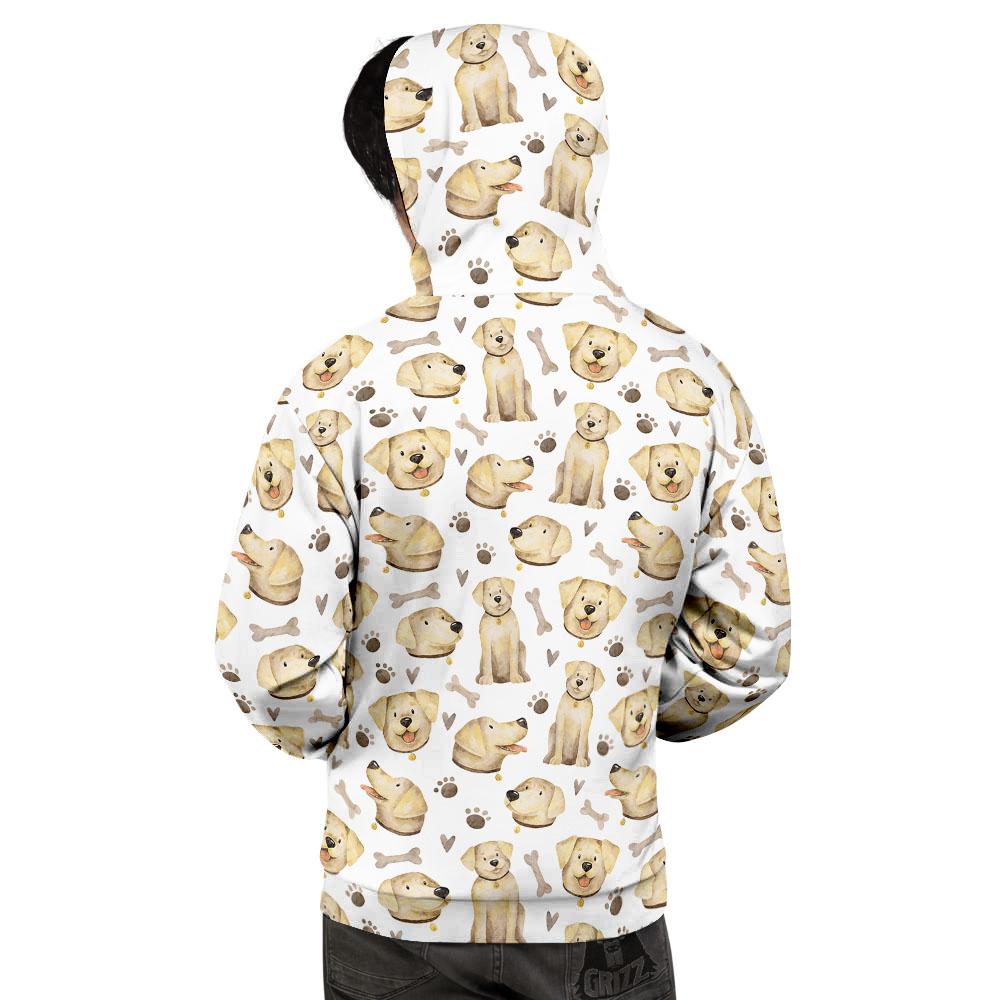 Labrador Retriever Happy Print Pattern Men's Hoodie-grizzshop