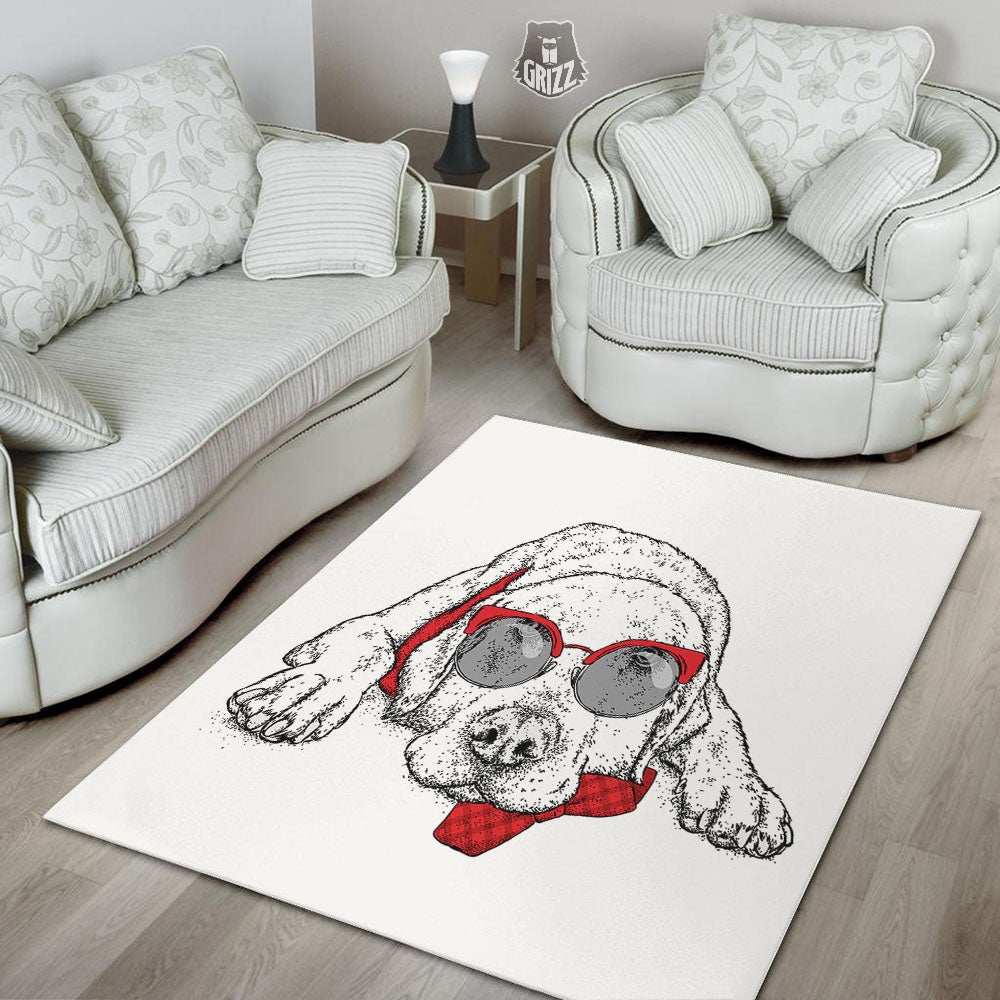 Labrador Retriever Hipster Print Floor Mat-grizzshop