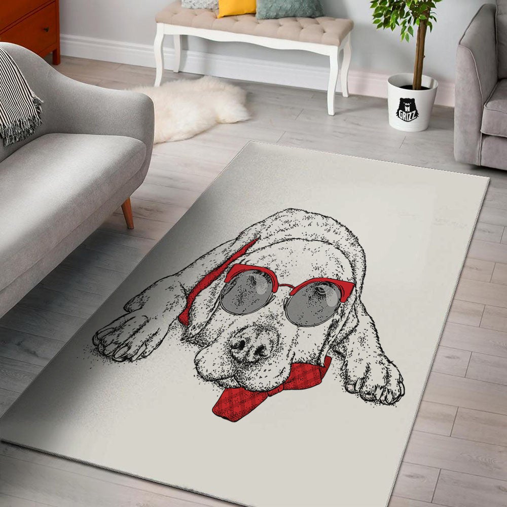Labrador Retriever Hipster Print Floor Mat-grizzshop