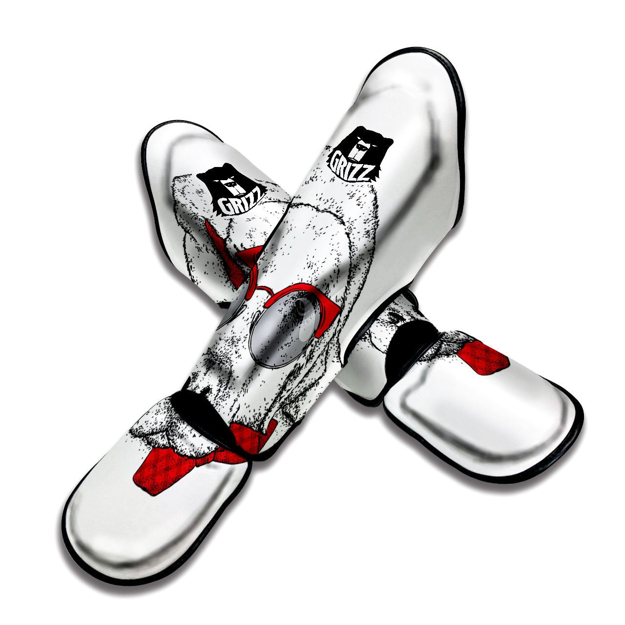 Labrador Retriever Hipster Print Muay Thai Shin Guards-grizzshop