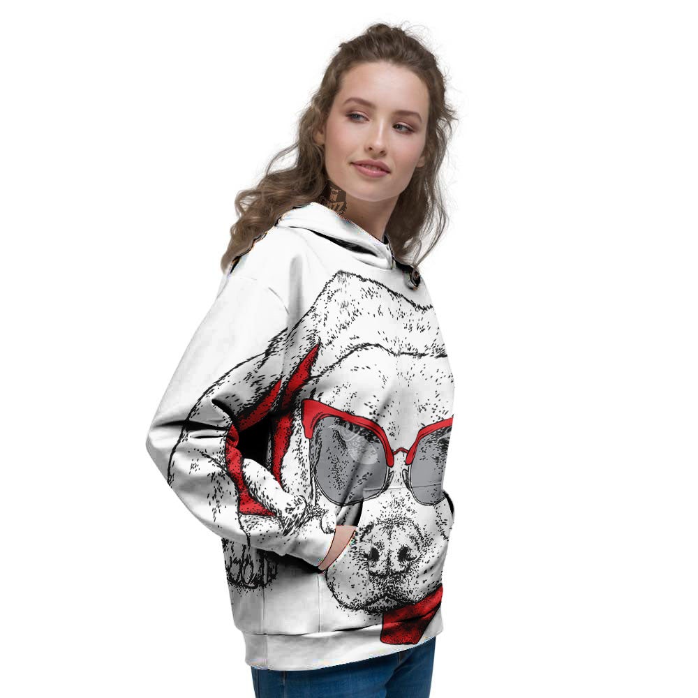 Labrador Retriever Hipster Print Women's Hoodie-grizzshop