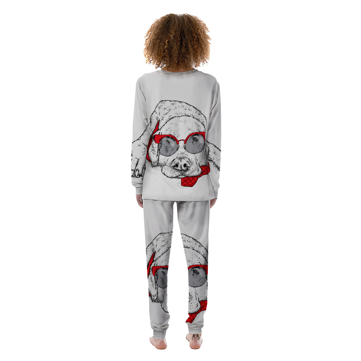Labrador Retriever Hipster Print Women's Pajamas-grizzshop