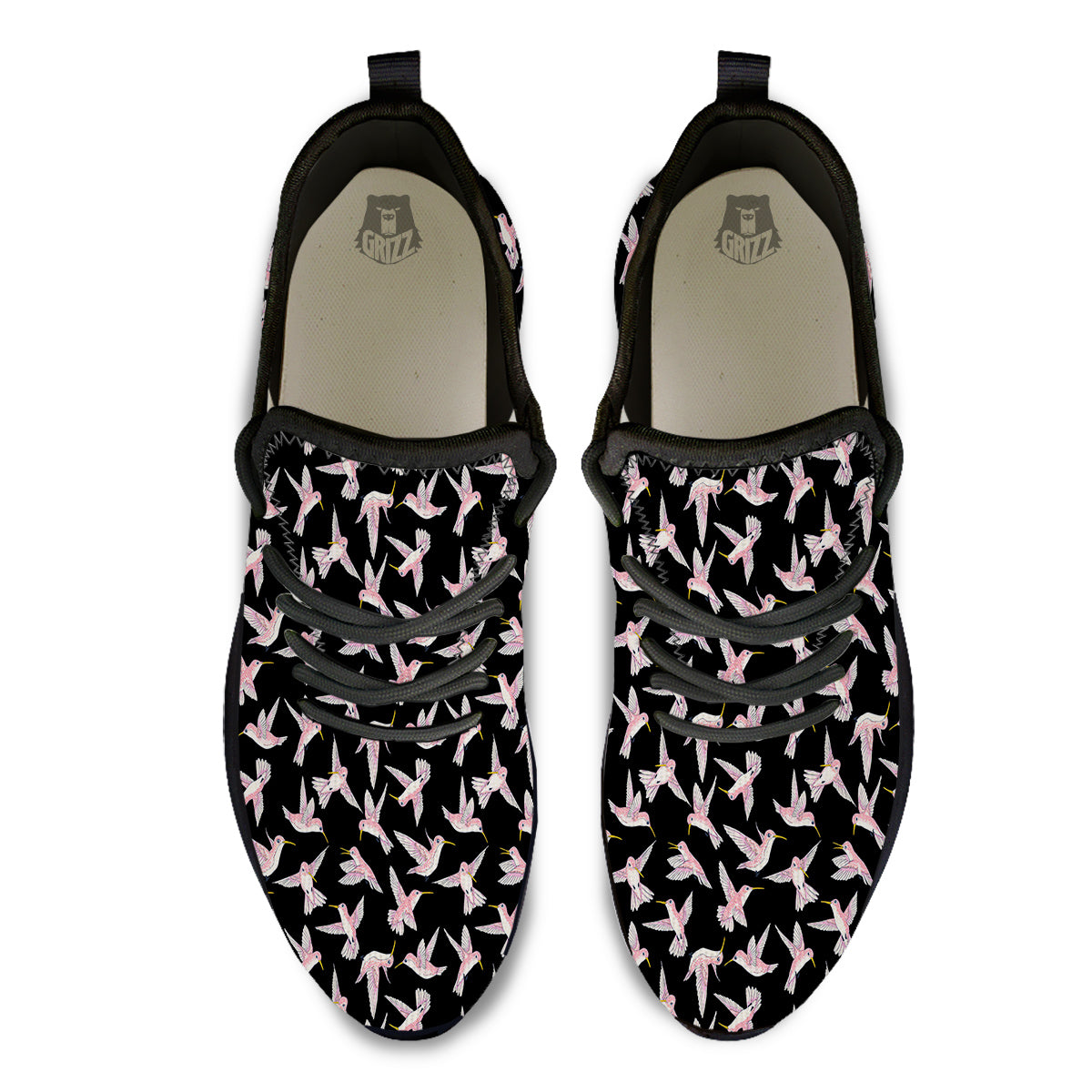 Ladybird Cute Print Pattern Black Athletic Shoes-grizzshop