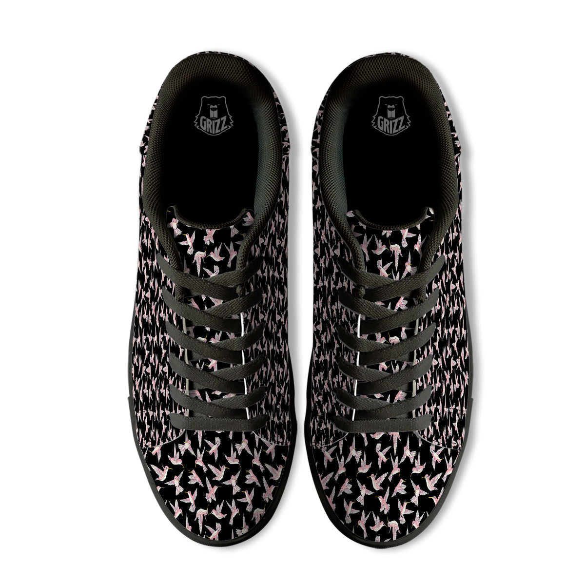 Ladybird Cute Print Pattern Black Low Top Sneakers-grizzshop