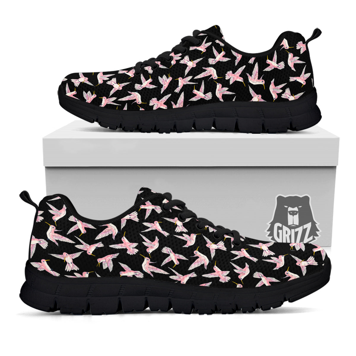 Ladybird Cute Print Pattern Black Sneaker-grizzshop