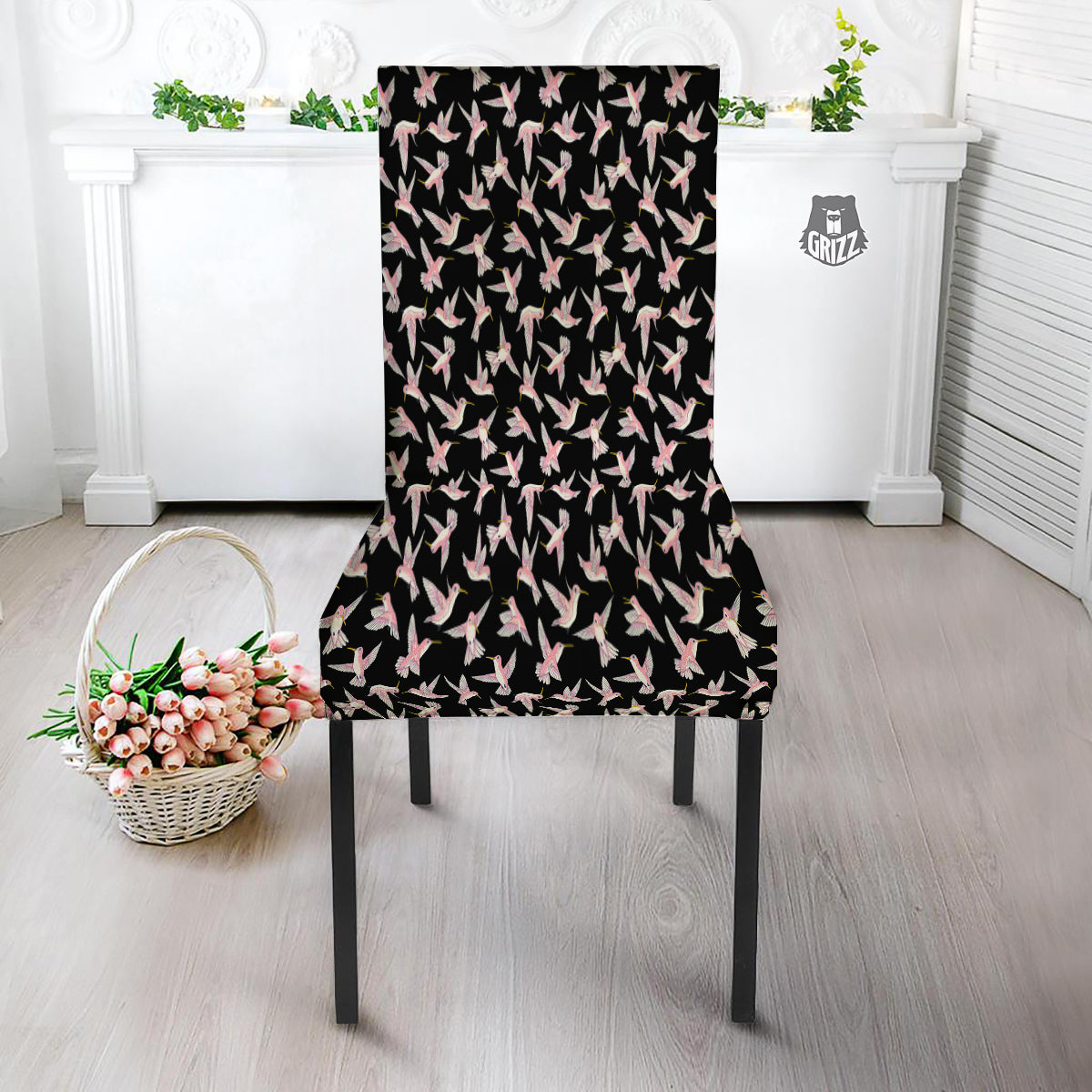 Ladybird Cute Print Pattern Dining Chair Slipcover-grizzshop