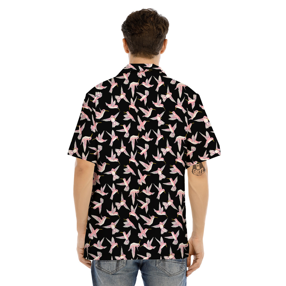 Ladybird Cute Print Pattern Men's Hawaiian Shirt-grizzshop
