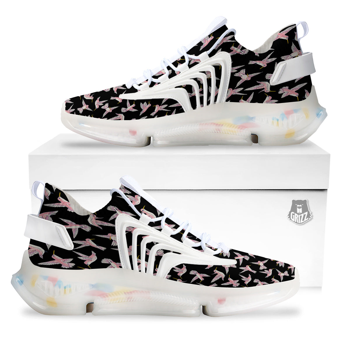 Ladybird Cute Print Pattern White Gym Shoes-grizzshop
