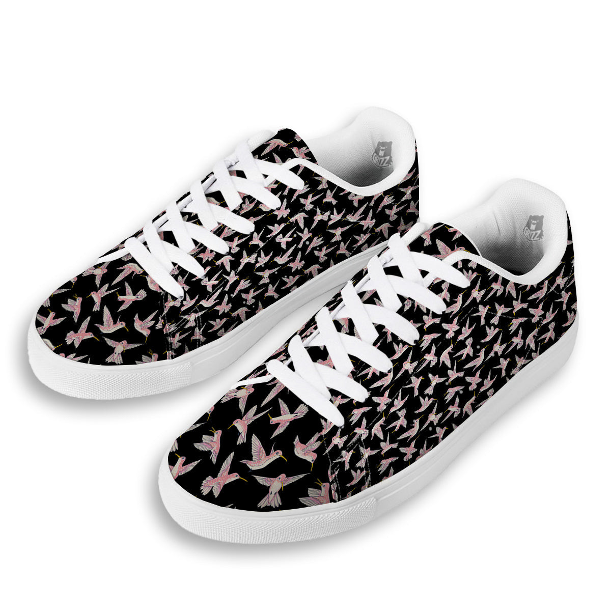 Ladybird Cute Print Pattern White Low Top Sneakers-grizzshop