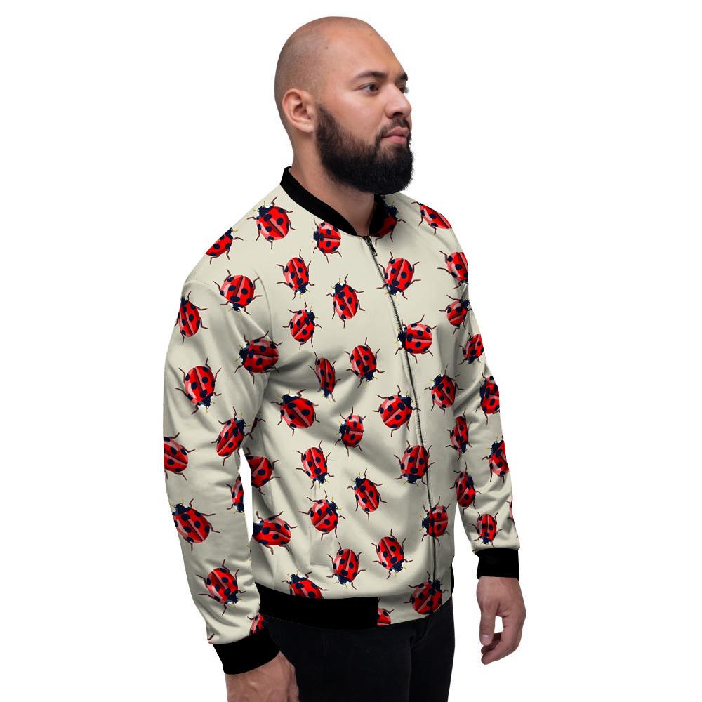 Ladybird Little Print Pattern Men's Bomber Jacket-grizzshop