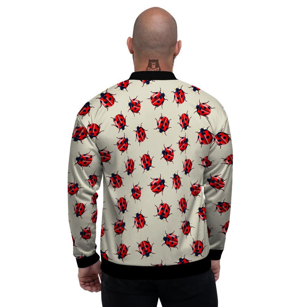 Ladybird Little Print Pattern Men's Bomber Jacket-grizzshop