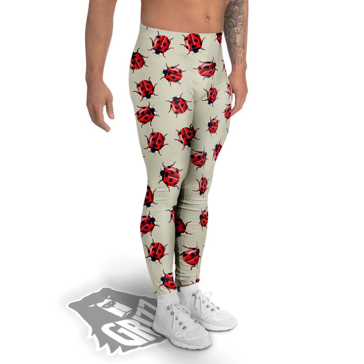 Ladybird Little Print Pattern Men's Leggings-grizzshop
