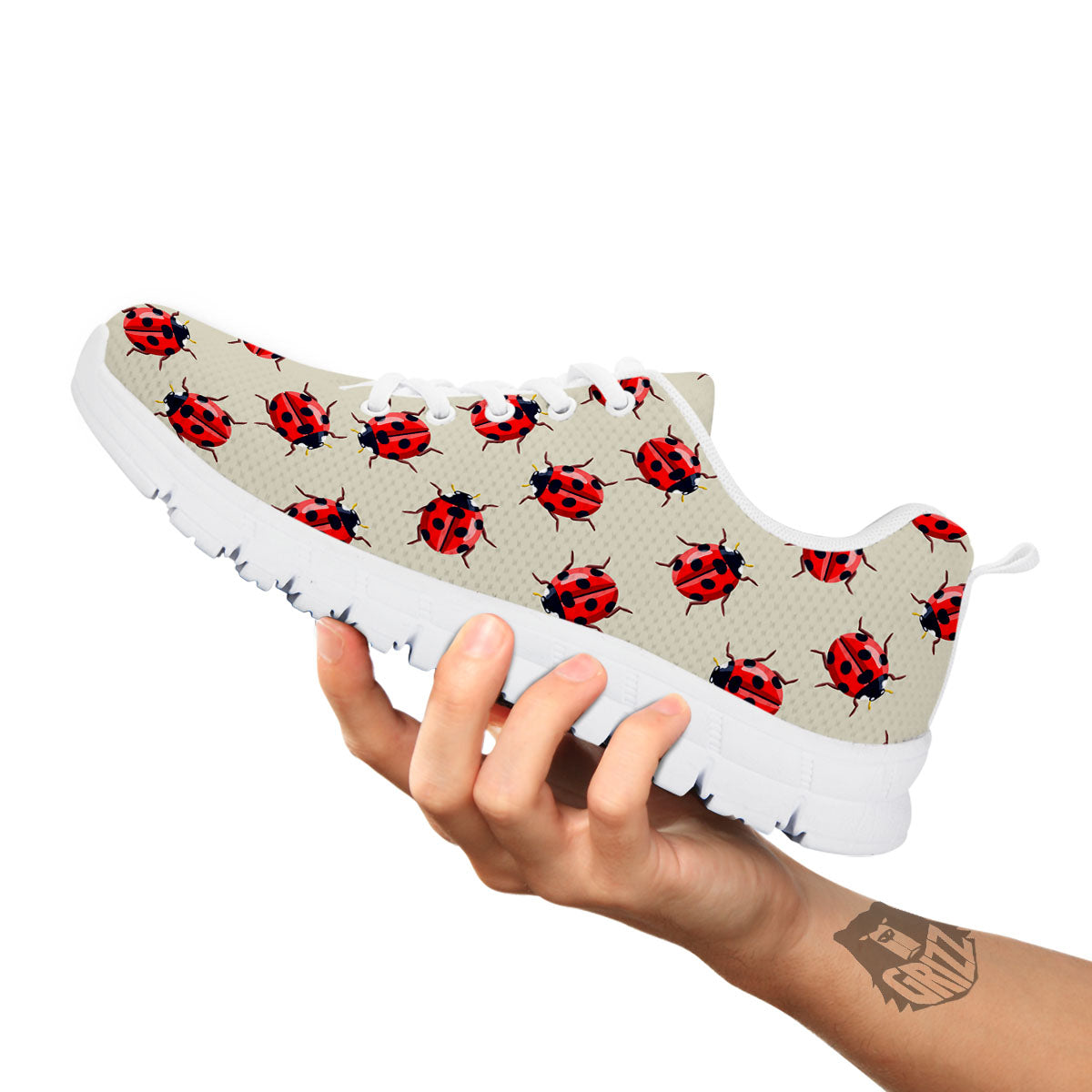 Ladybird Little Print Pattern White Sneaker-grizzshop