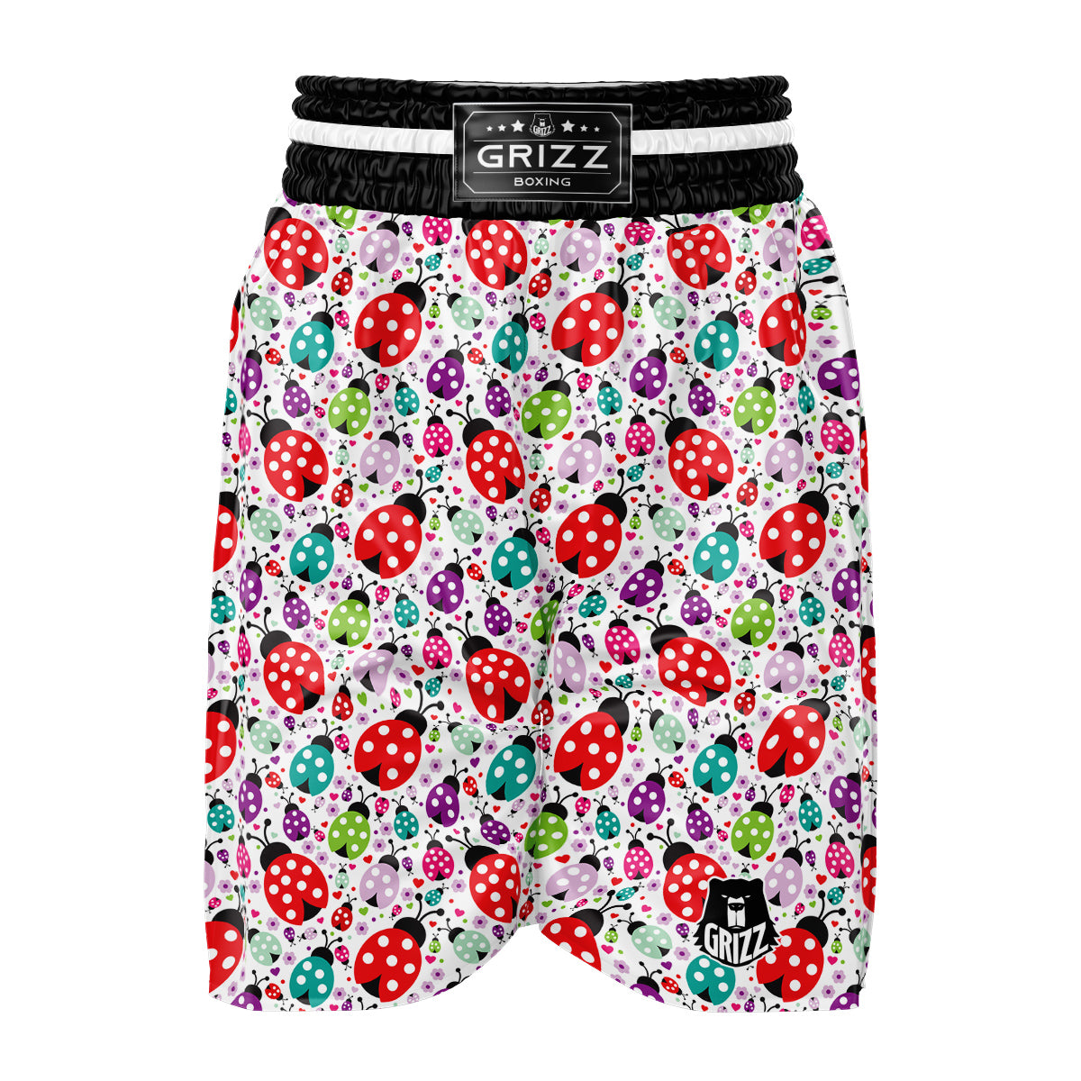 Ladybug Cute Print Pattern Boxing Shorts-grizzshop