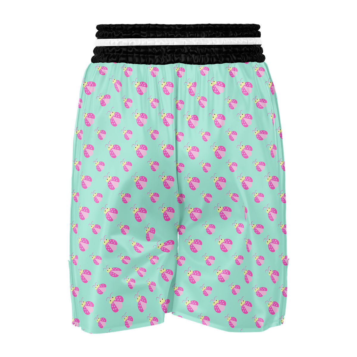 Ladybug Pink Print Pattern Boxing Shorts-grizzshop
