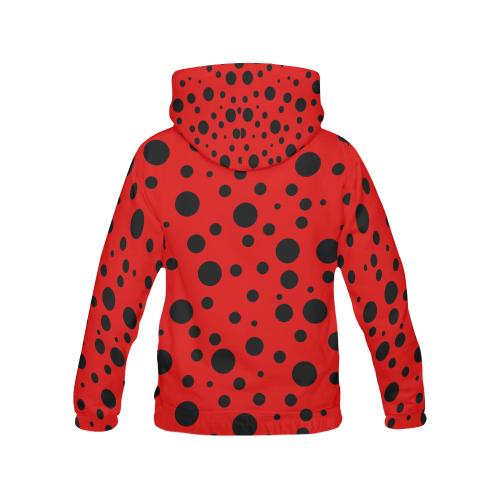 Ladybug Pattern Print Men Pullover Hoodie-grizzshop