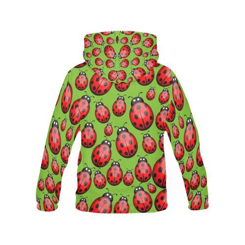 Ladybug Print Pattern Men Pullover Hoodie-grizzshop