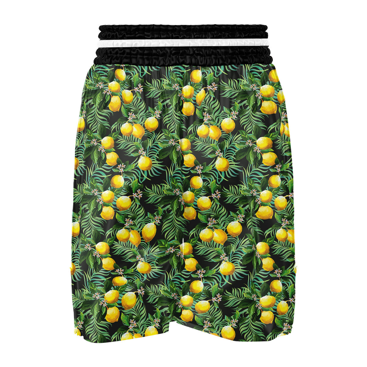 Lemon Tropical Print Pattern Boxing Shorts-grizzshop