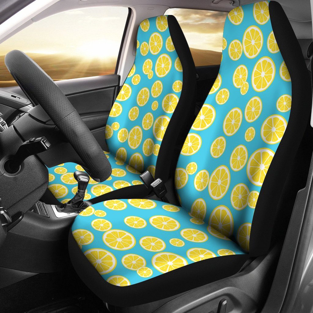 Lemon Slice Pattern Print Universal Fit Car Seat Cover-grizzshop