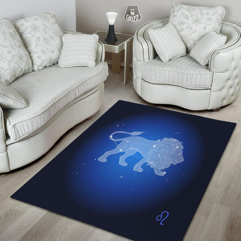 Leo Constellation Print Floor Mat-grizzshop