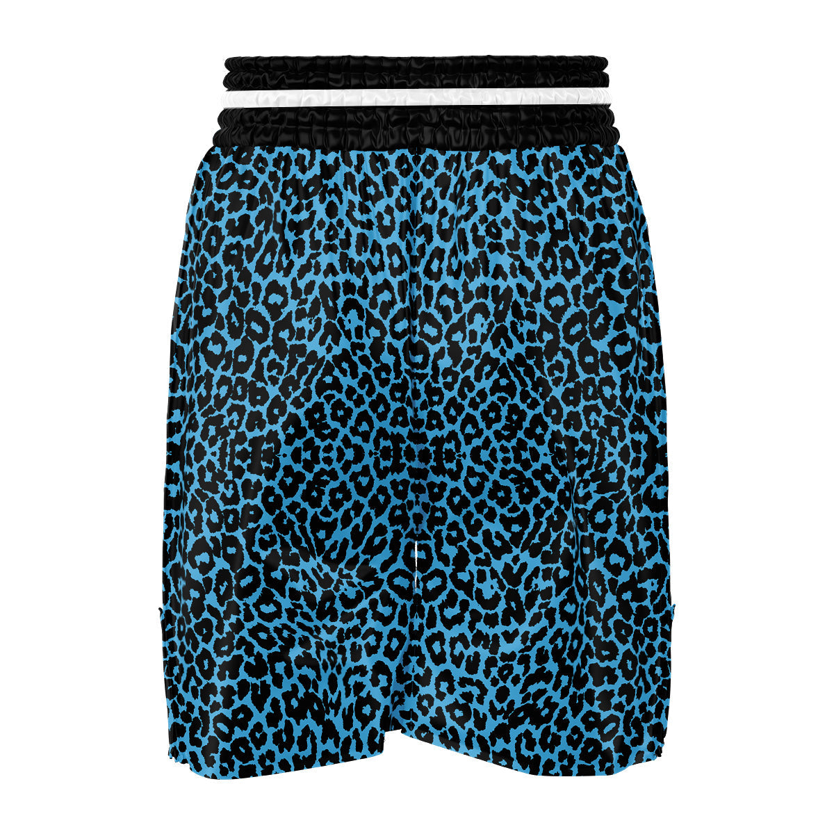 Leopard Blue Print Boxing Shorts-grizzshop