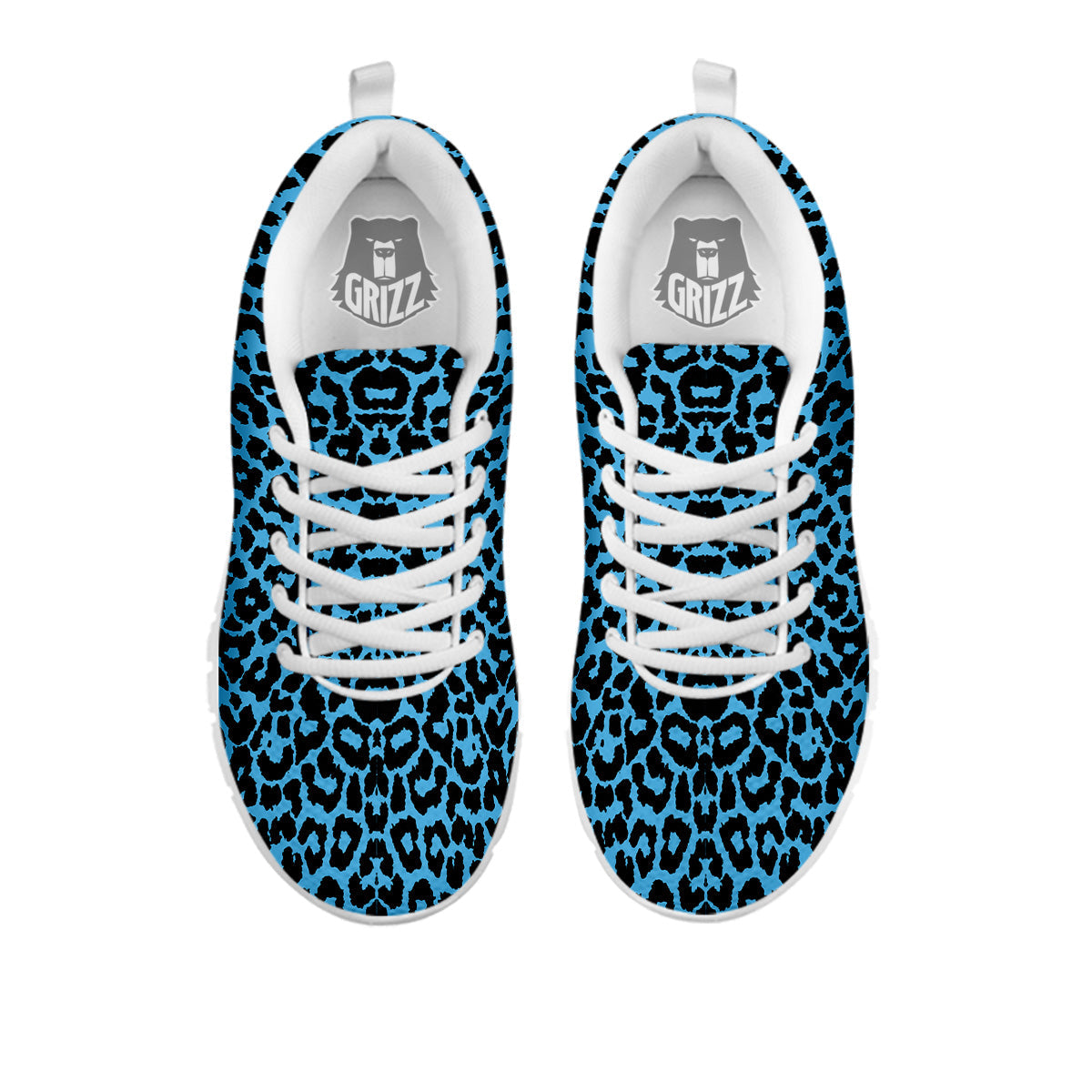Leopard Blue Print White Sneaker-grizzshop