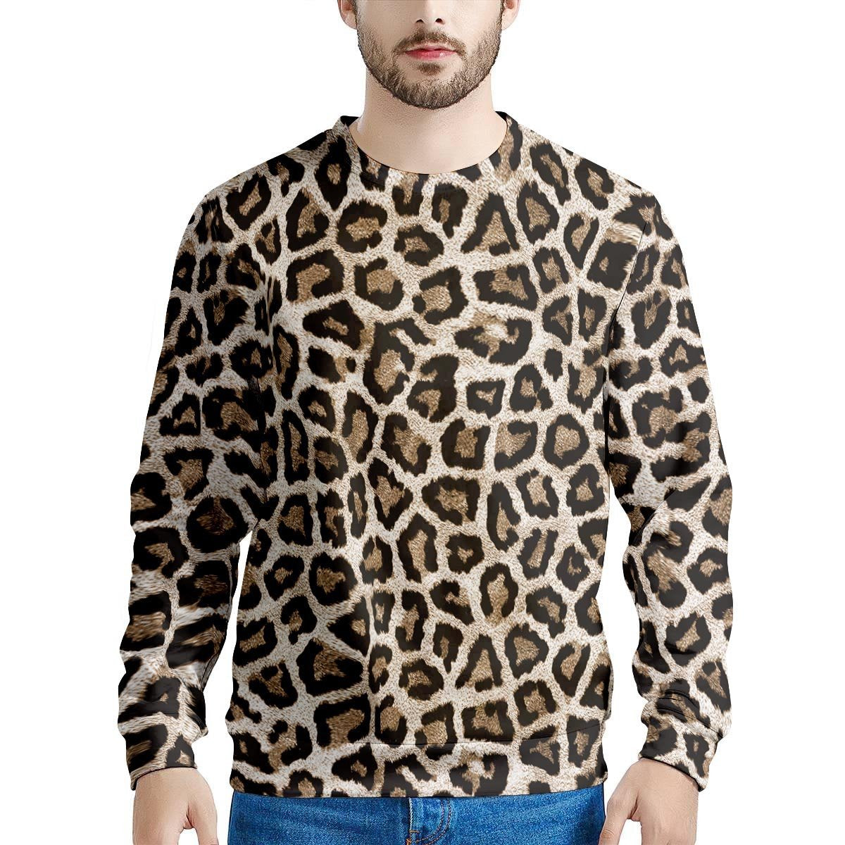Leopard Men's Sweatshirt-grizzshop
