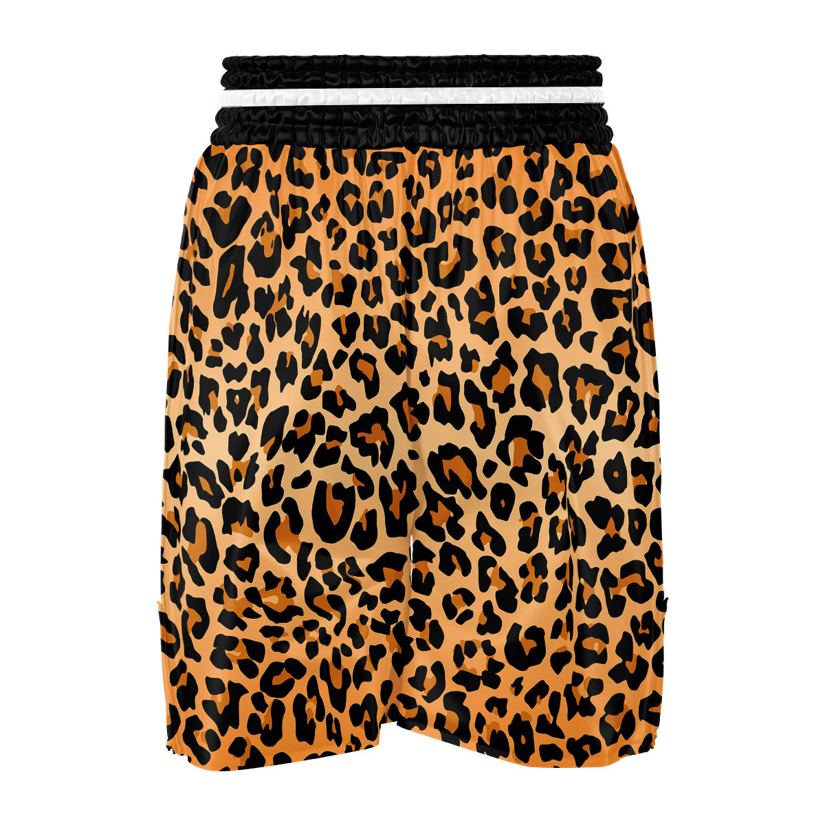 Leopard Orange Print Boxing Shorts-grizzshop