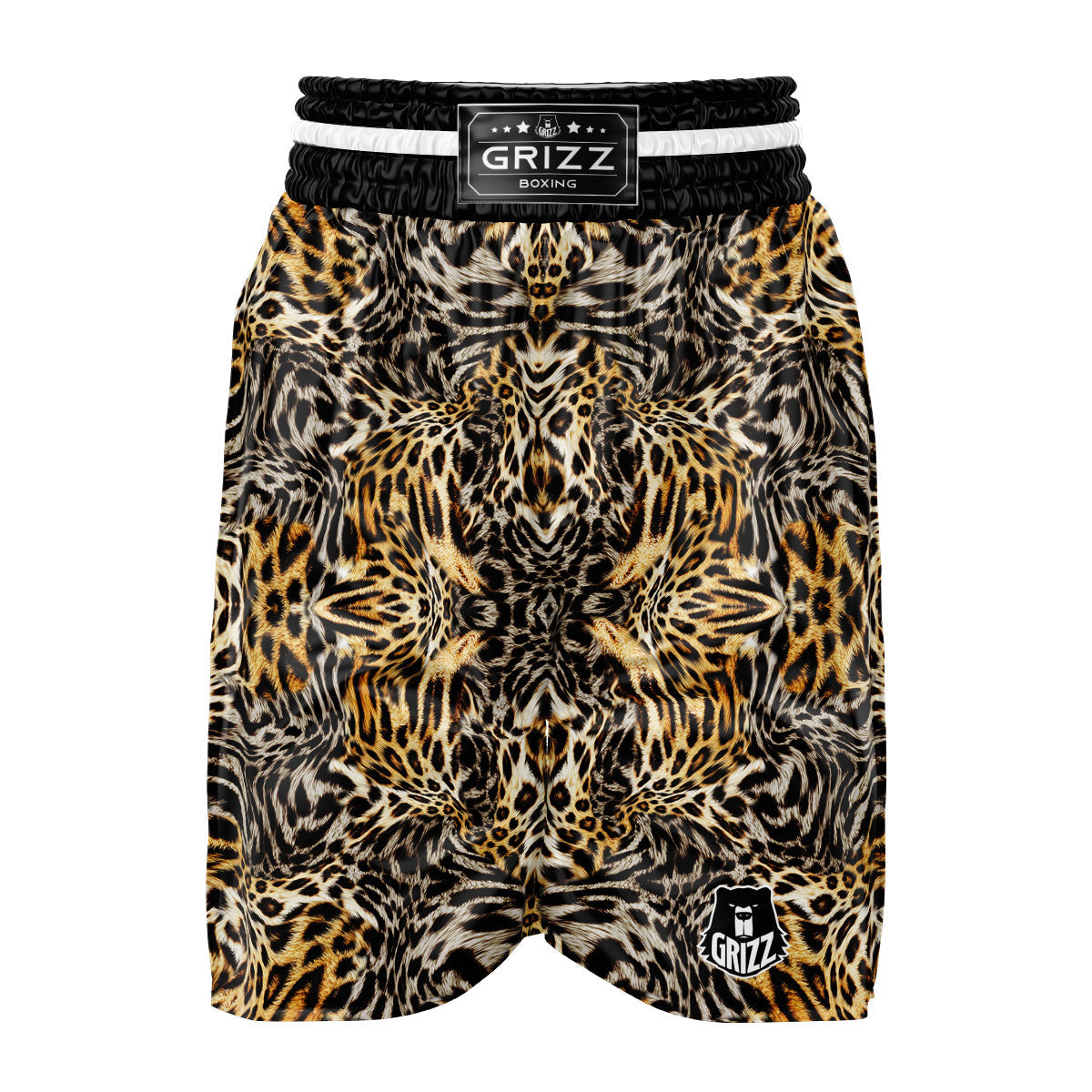 Leopard Skin Texture Print Pattern Boxing Shorts-grizzshop