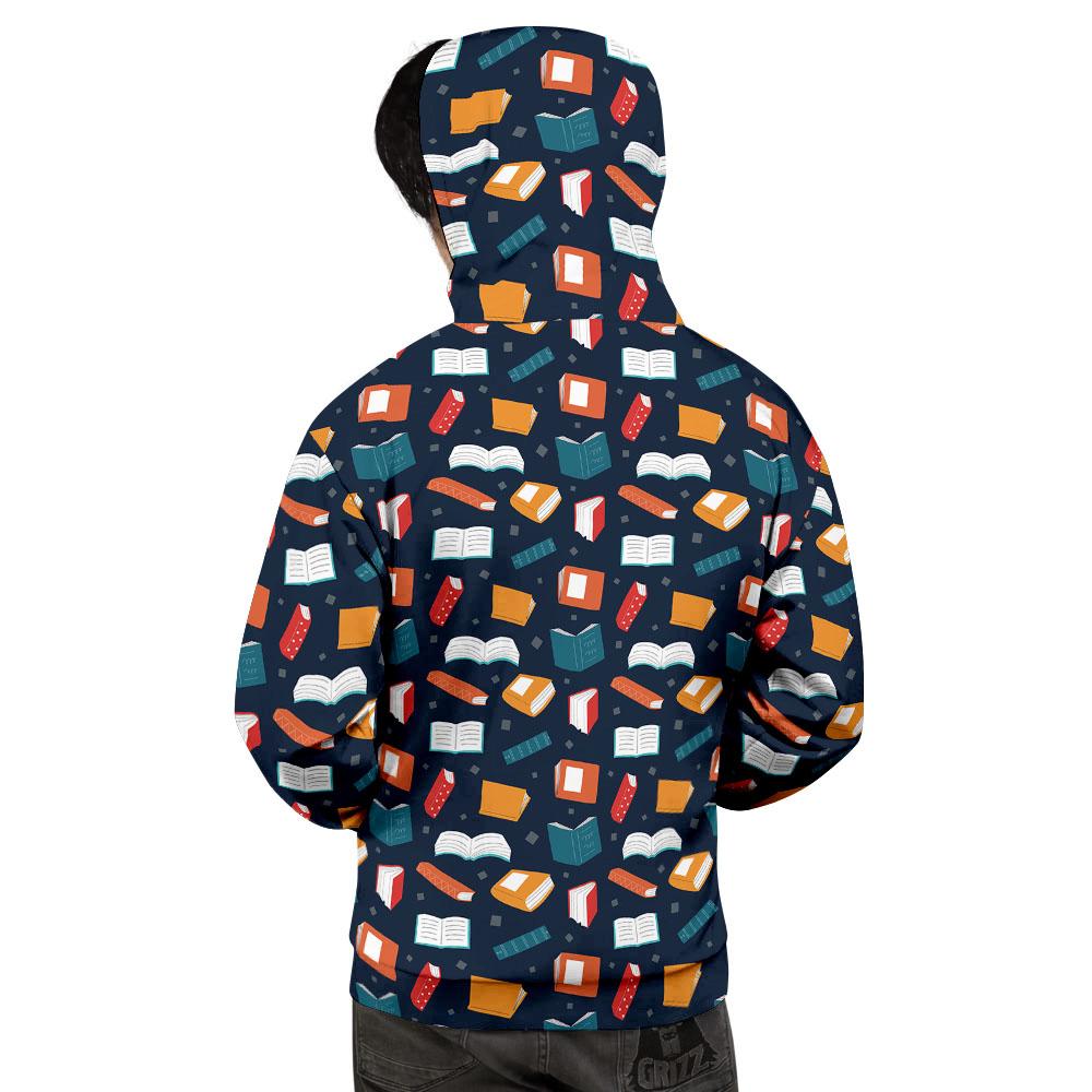 Library Reading Print Pattern Men's Hoodie-grizzshop