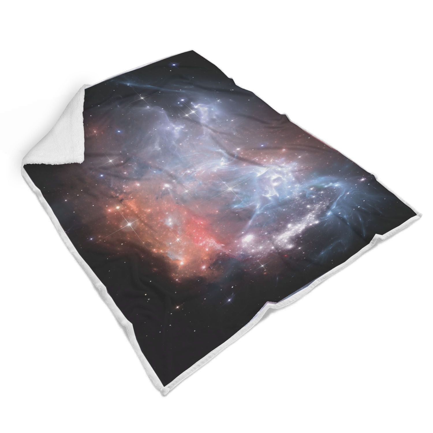 Light Geomagnetic Storm Galaxy Space Print Throw Blanket-grizzshop