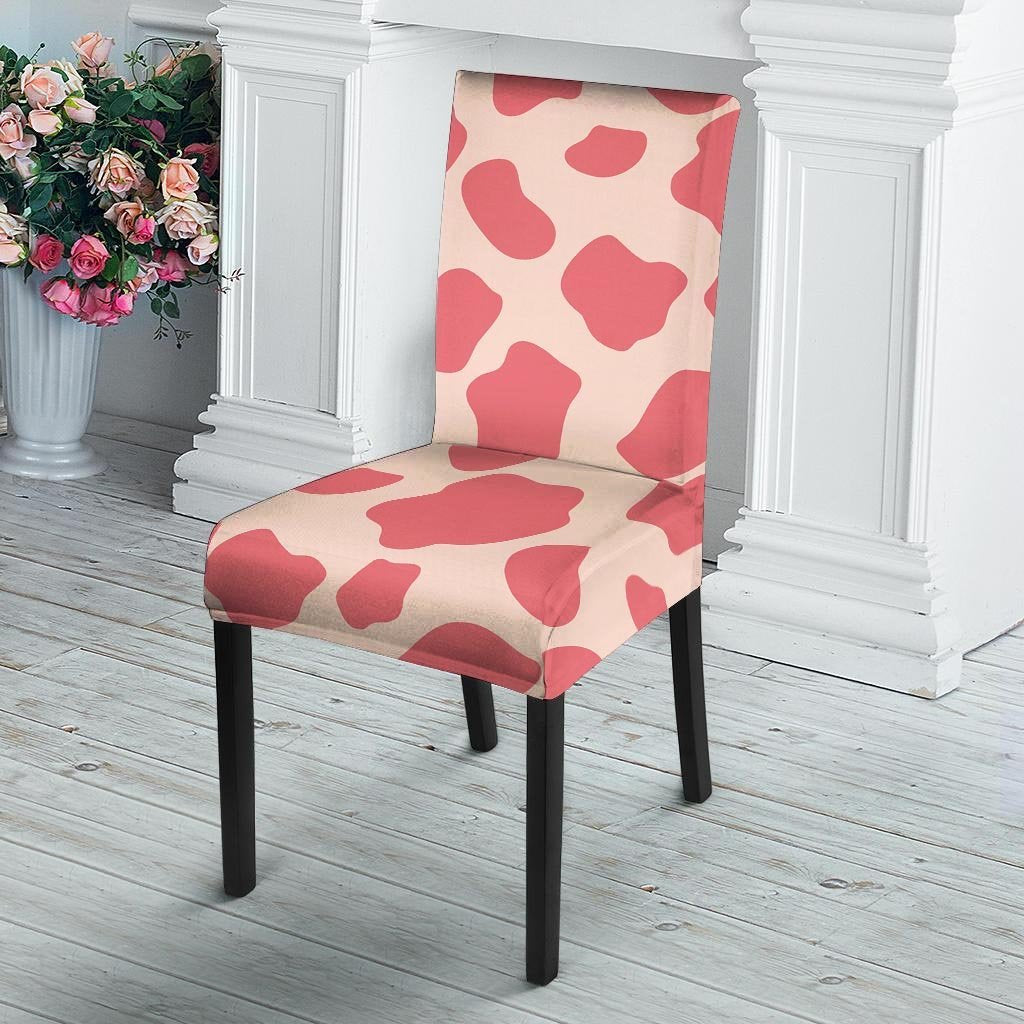 Light Pink Cow Print Chair Cover-grizzshop