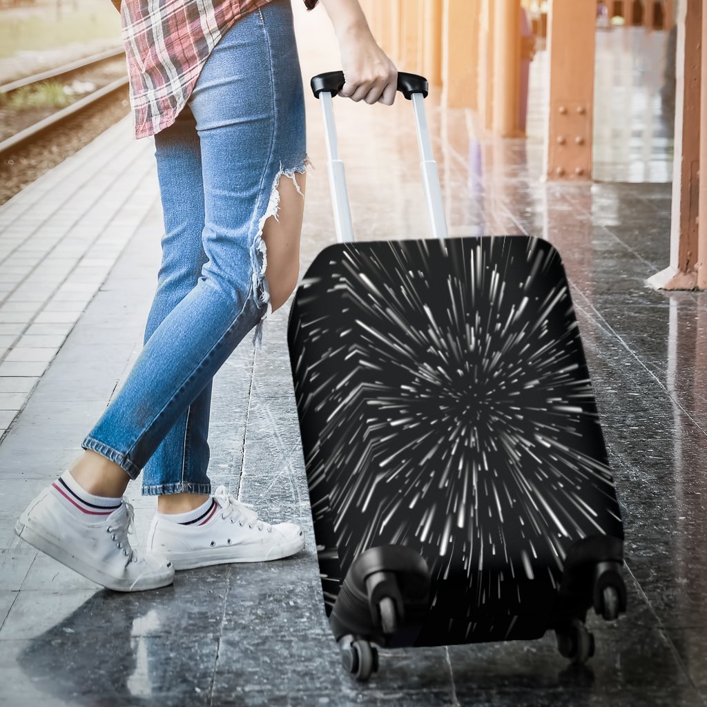 Light Speed Galaxy Space Print Luggage Cover Protector-grizzshop