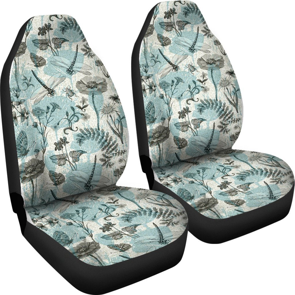 Light Blue Dragonfly Car Seat Cover Car Seat Universal Fit-grizzshop
