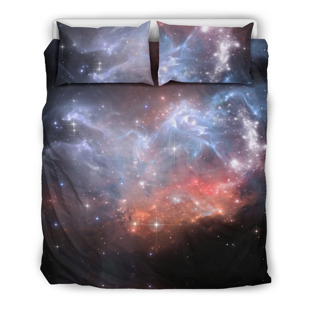 Light Geomagnetic Storm Galaxy Space Print Duvet Cover Bedding Set-grizzshop