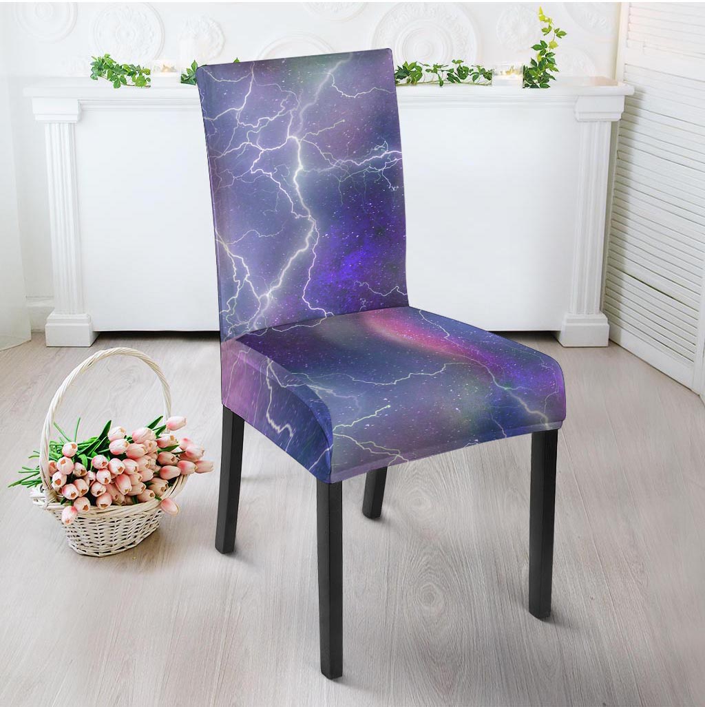 Lightning Aurora Galaxy Space Chair Cover-grizzshop