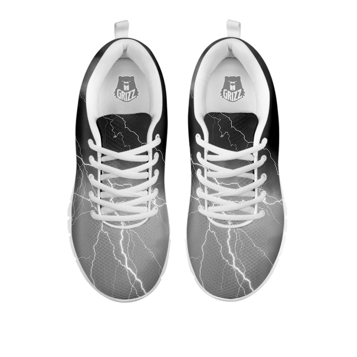 Lightning White Print White Sneaker-grizzshop
