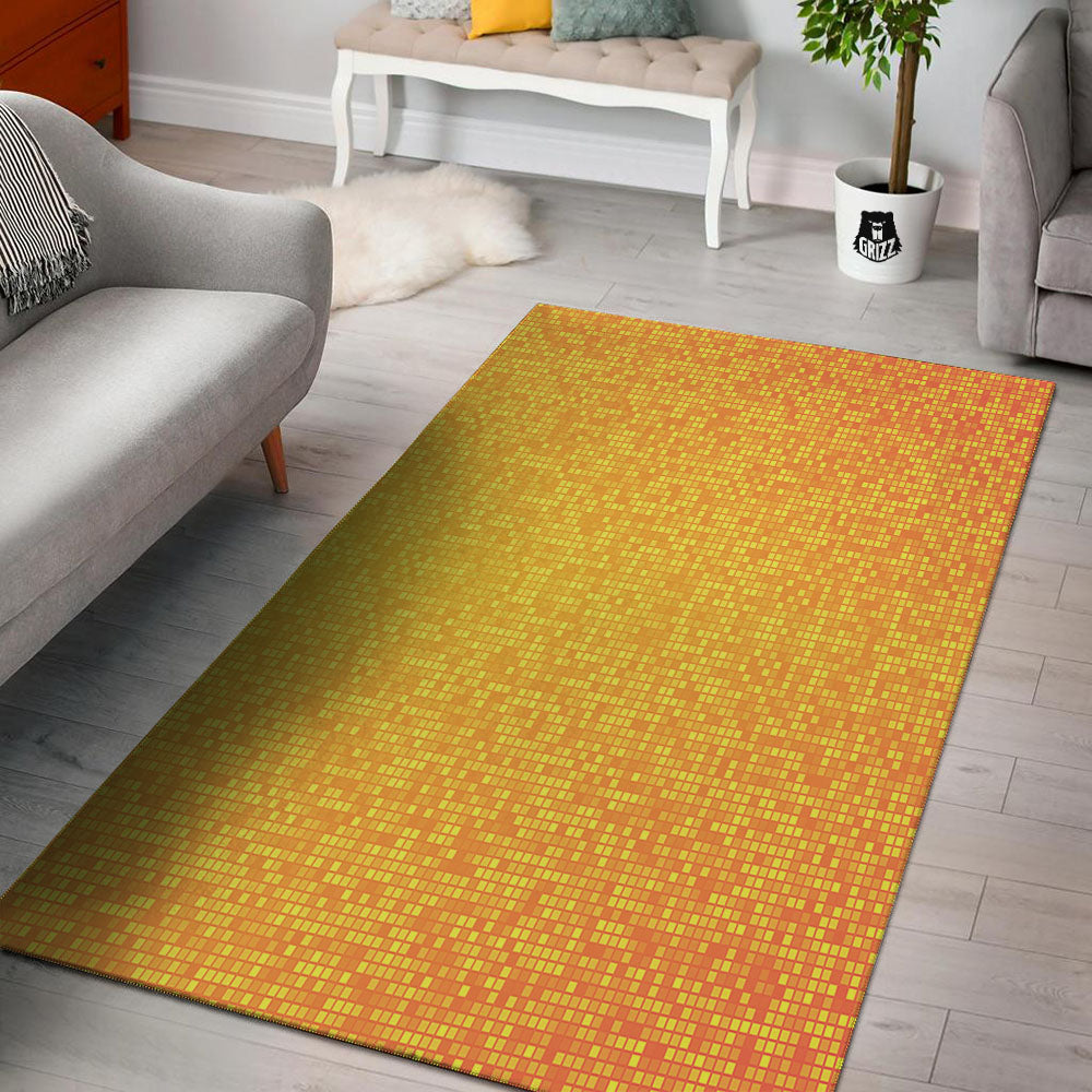 Lights Disco Yellow Print Pattern Floor Mat-grizzshop