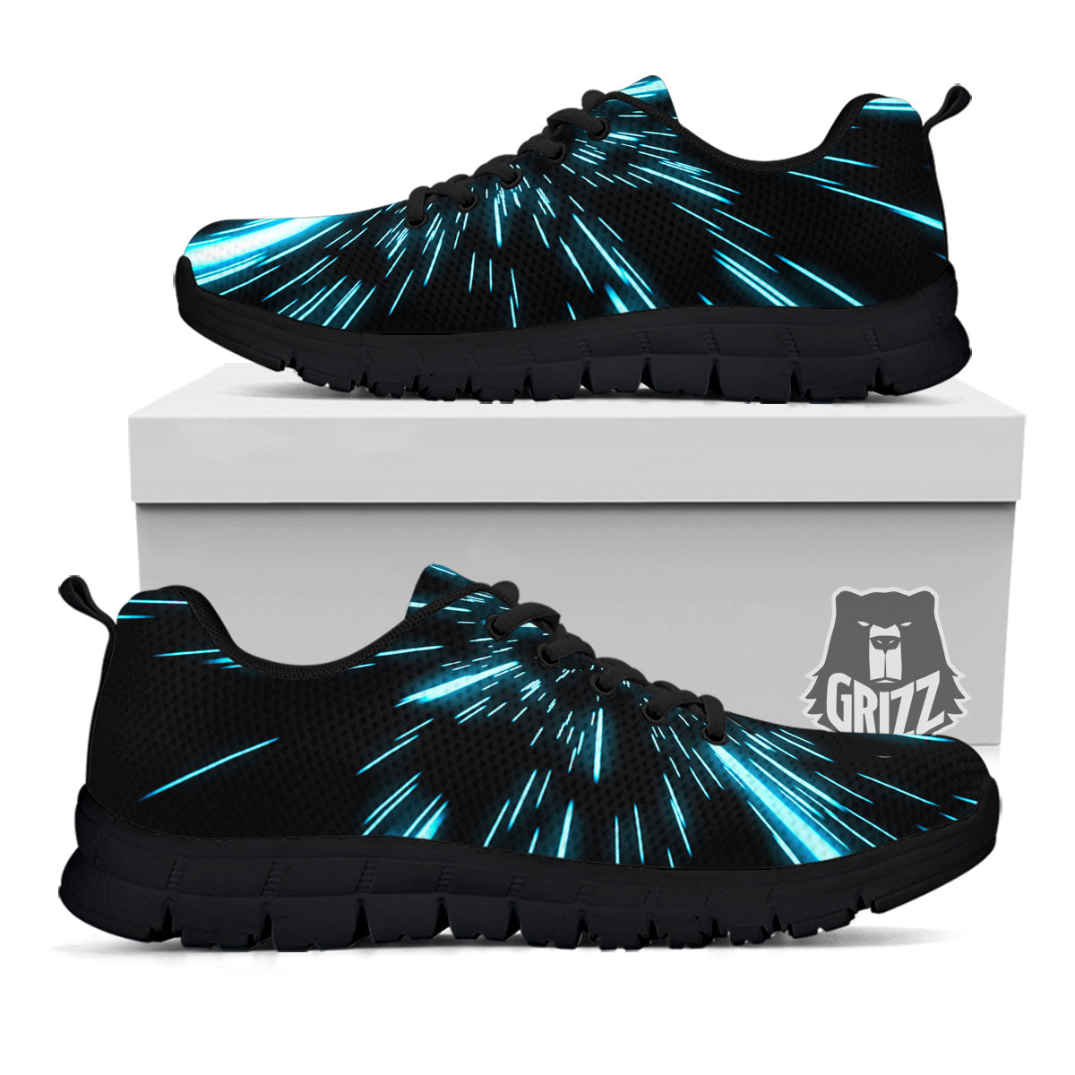 Lightspeed Blue Print Black Sneaker-grizzshop