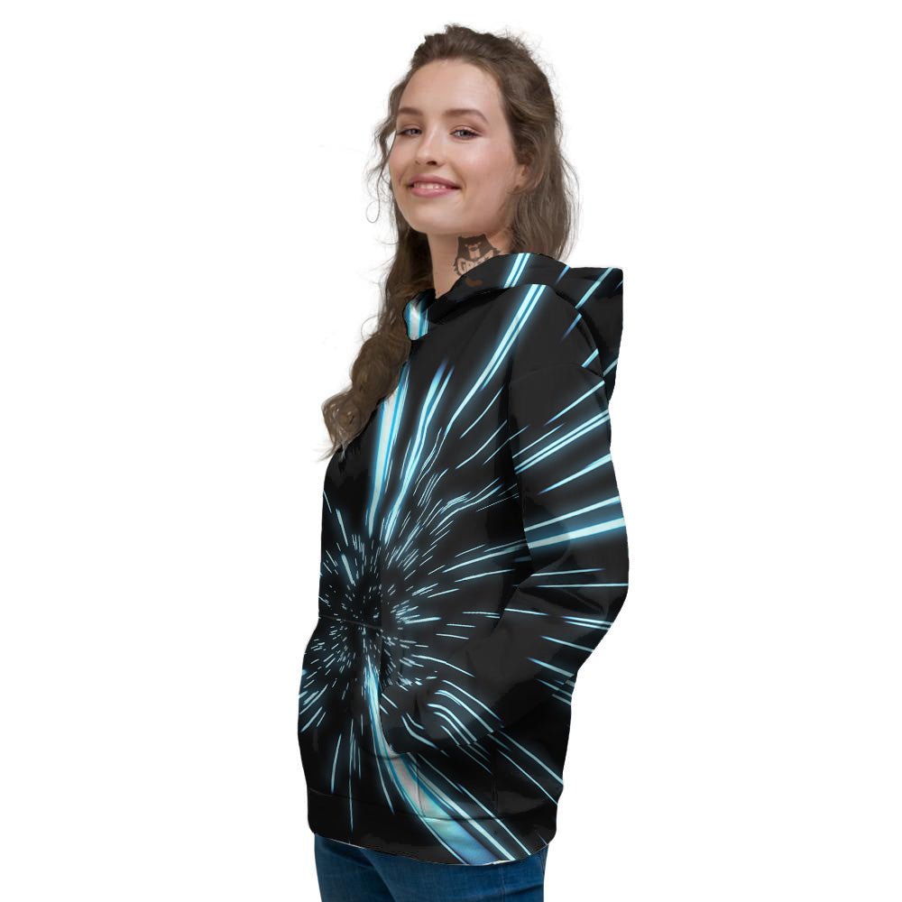 Lightspeed Blue Print Women's Hoodie-grizzshop