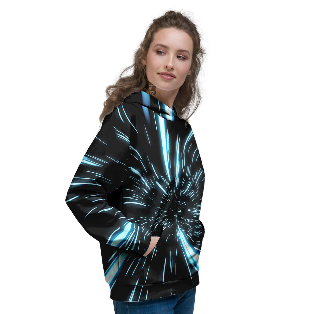 Lightspeed Blue Print Women's Hoodie-grizzshop