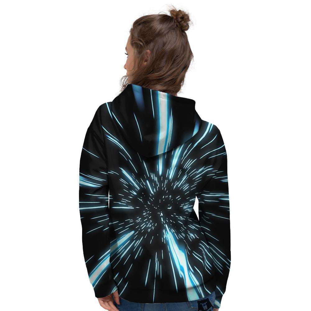 Lightspeed Blue Print Women's Hoodie-grizzshop