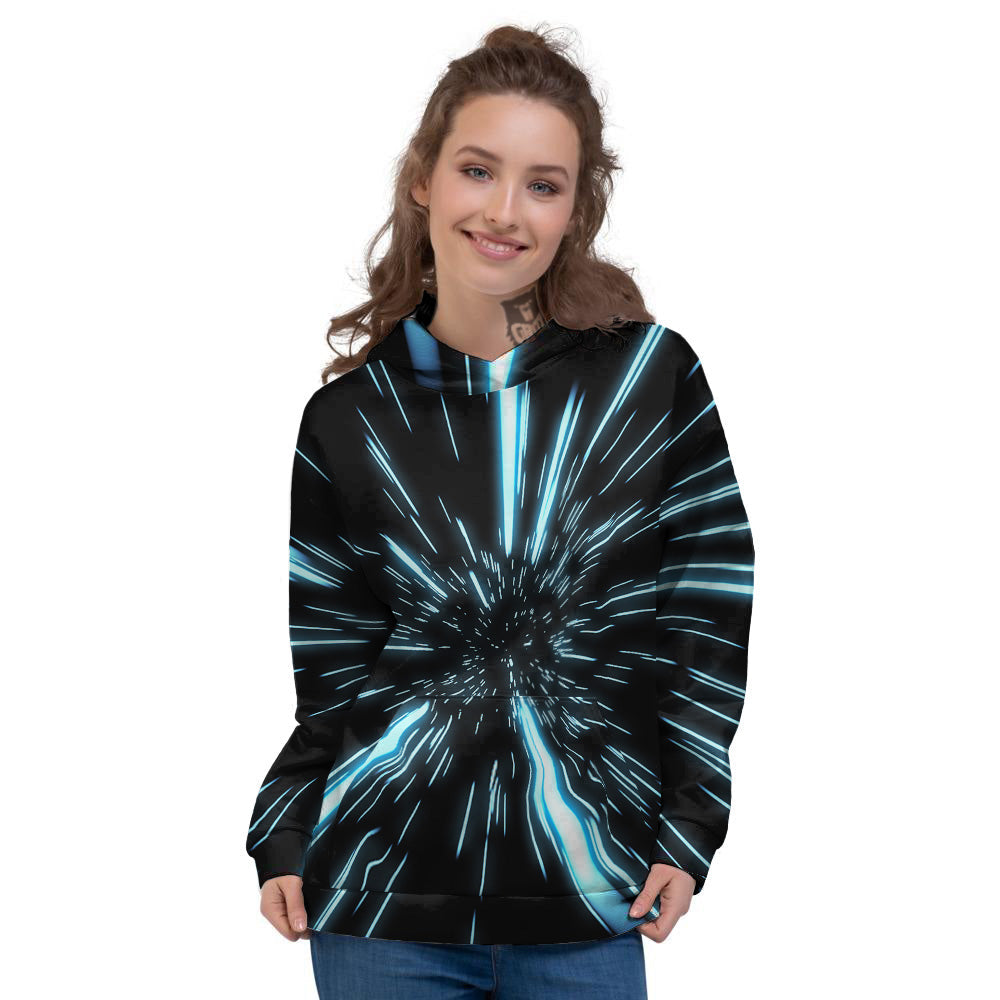 Lightspeed Blue Print Women's Hoodie-grizzshop