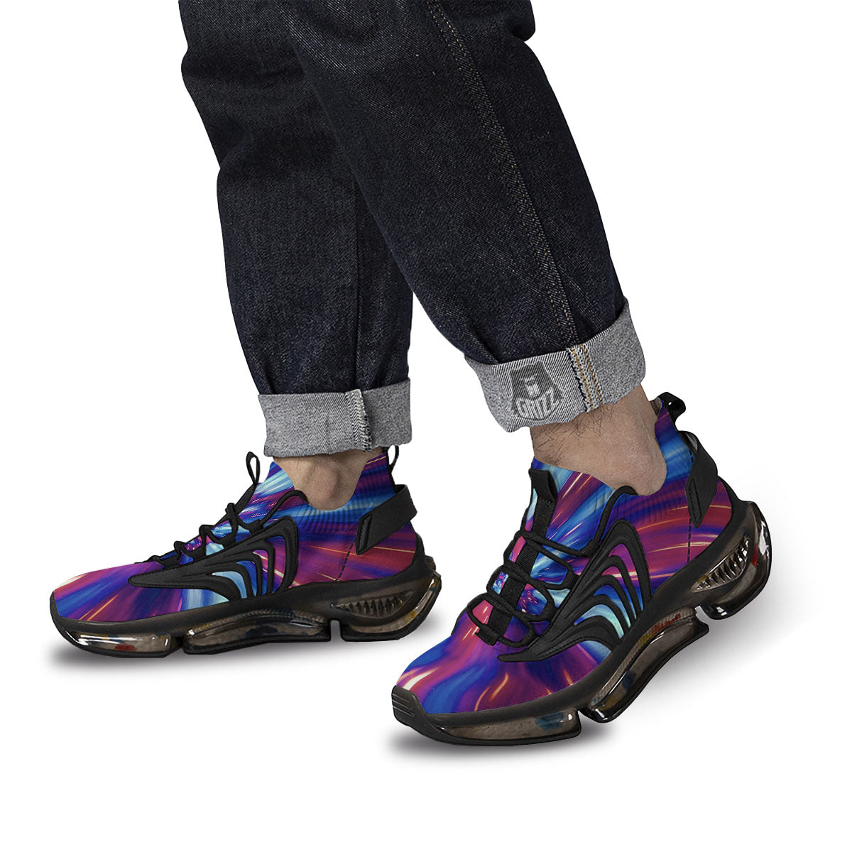 Lightspeed Galaxy Print Black Gym Shoes-grizzshop